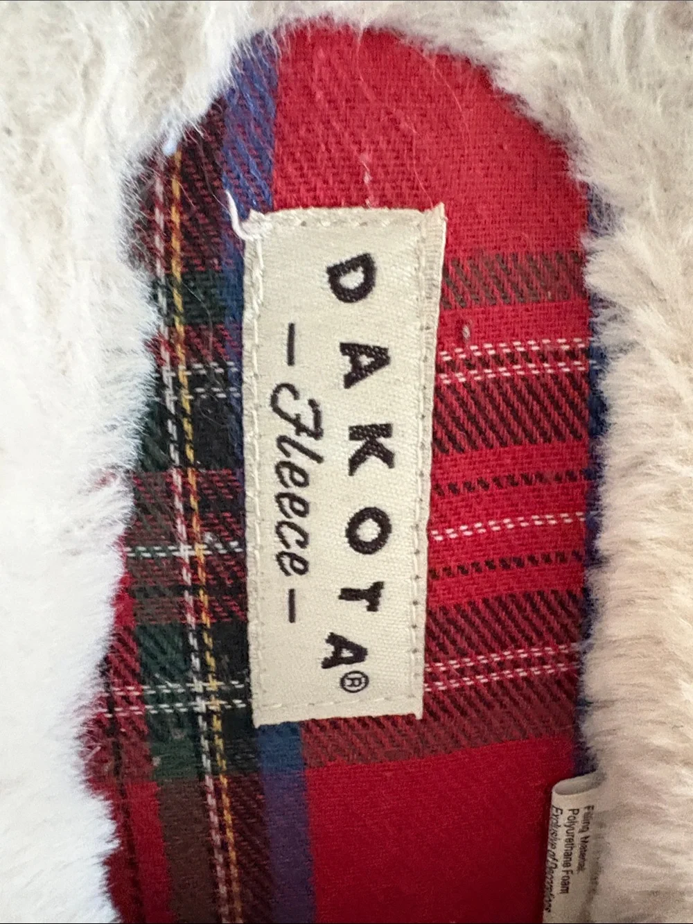 Dakota Fleece XS Reindeer Slippers in Beige
